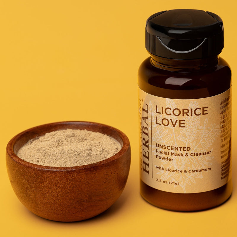 Ora's Amazing Herbal Licorice Love, Skin Soothing Facial Cleansing Powder Face Care Goldenrod