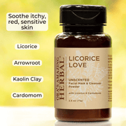 Ora's Amazing Herbal Licorice Love, Skin Soothing Facial Cleansing Powder Face Care Khaki