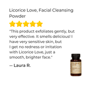 Ora's Amazing Herbal Licorice Love, Skin Soothing Facial Cleansing Powder Face Care White Smoke