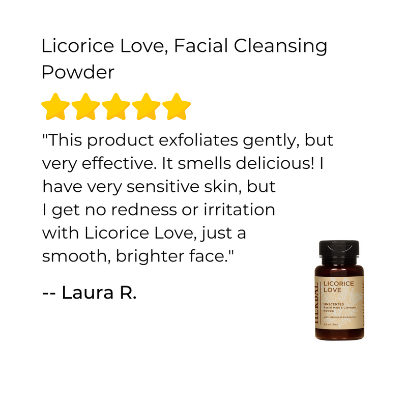 Ora's Amazing Herbal Licorice Love, Skin Soothing Facial Cleansing Powder Face Care White Smoke