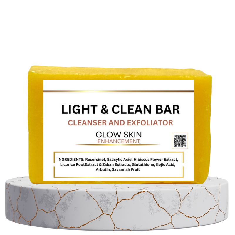 Glow Skin Enhancement LIGHT & CLEAN BAR Light Clean Soap Gray