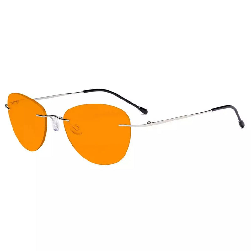 eyekeeper.com Lightweight Blue Light Blocking Reading Glasses DSWK9901B Eyeglasses White Smoke Silver / without magnification,Silver / +0.50,Silver / +0.75,Silver / +1.00,Silver / +1.25,Silver / +1.50,Silver / +1.75,Silver / +2.00