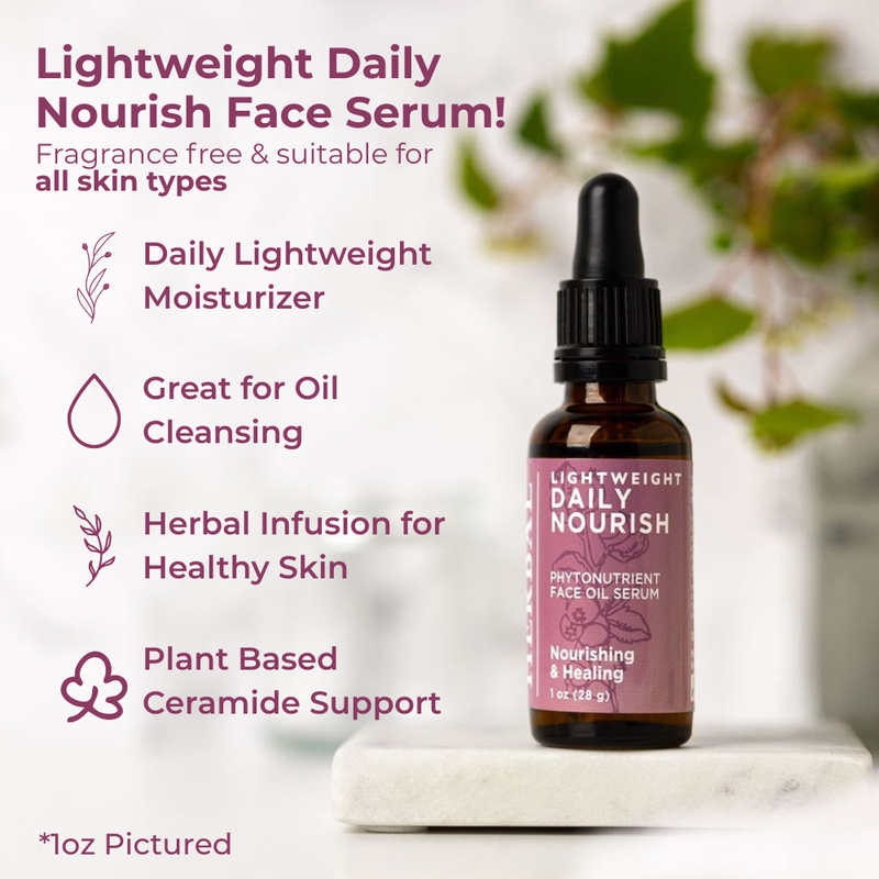 Ora's Amazing Herbal Lightweight Daily Nourish Face Oil Serum Skin Care White Smoke
