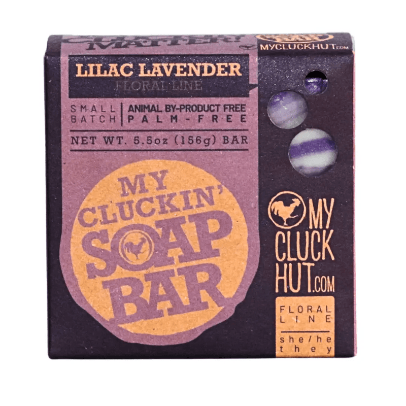 My Cluck Hut Lilac Lavender | My Cluckin' Soap Bar Soap White Smoke