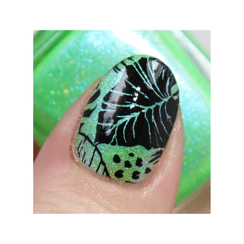 UberChic Beauty Mermaid Life-02 Stamping Plate Dark Gray