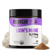 FreshCap Mushrooms Organic Lion’s Mane Mushroom Powder Powder Black 60 Servings