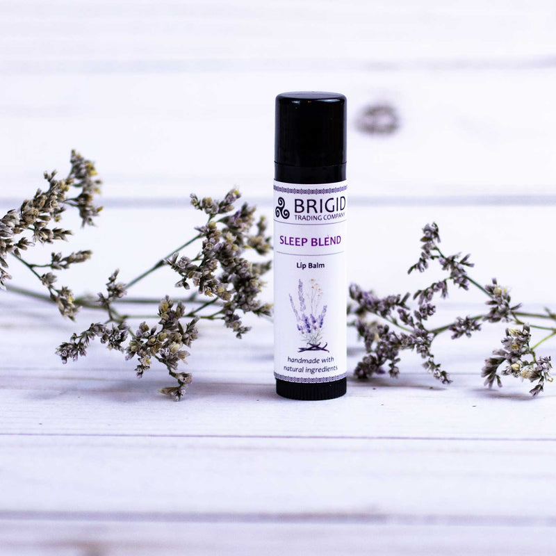 Brigid Trading Company Sleep Blend Natural Lip Balm - Lavender, Chamomile, and Vanilla Lip Balm White Smoke