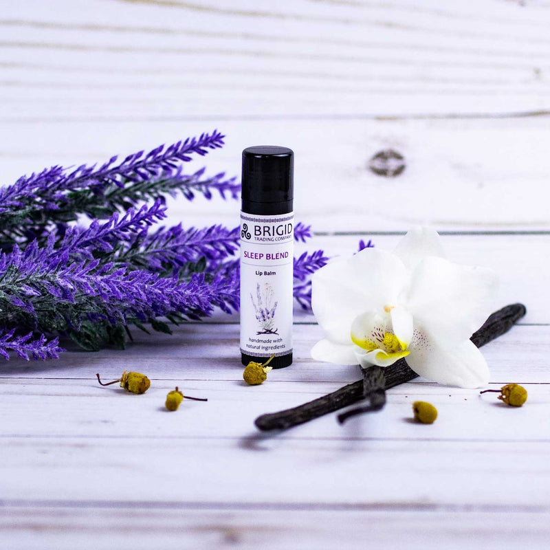 Brigid Trading Company Sleep Blend Natural Lip Balm - Lavender, Chamomile, and Vanilla Lip Balm Lavender