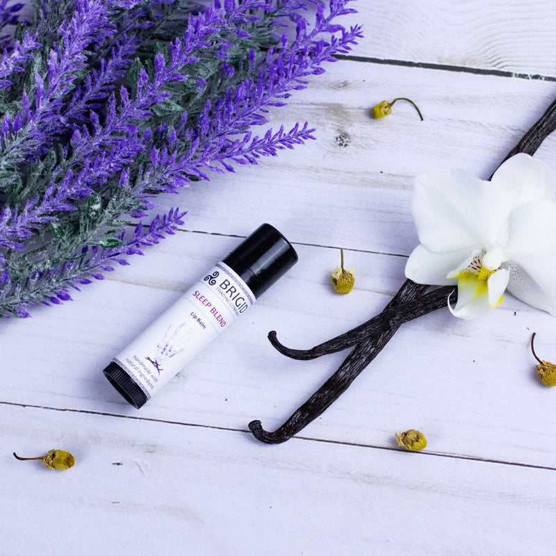 Brigid Trading Company Sleep Blend Natural Lip Balm - Lavender, Chamomile, and Vanilla Lip Balm Lavender