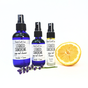 Rooted Earth Farm + Apothecary Liquid Sunshine Yoga Mat Cleaner Yoga Mat Sprays White Smoke 1 oz,2 oz,4 oz