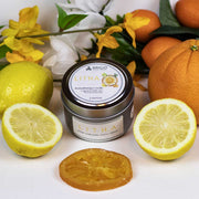 Brigid Trading Company Litha Soy Wax Candle – Lemon & Orange Natural Candle for the Summer Solstice Aromatherapy Candle Lavender 3oz pewter tin