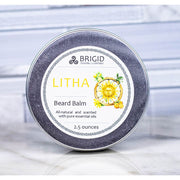 Brigid Trading Company Litha Beard Balm – Natural Citrus Beard Balm with Hold, Lemon & Orange Beard Oil Light Gray 3 oz,1.5 oz