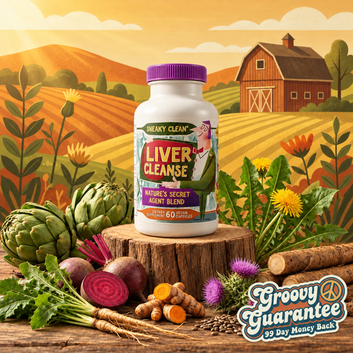 Hippie Farms Premium Liver Cleanse & Reset - Liver Detox, Bile Stimulation, Enzyme Support (AST/ALT) Vitamins & Supplements Light Goldenrod