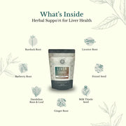 Euphoric Herbals Liver Cleanse Herbal Tea Herbal Tea Seashell 60 Cup Servings,30 Cup Servings