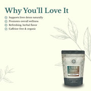 Euphoric Herbals Liver Cleanse Herbal Tea Herbal Tea Seashell 60 Cup Servings,30 Cup Servings