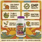 Hippie Farms Premium Liver Cleanse & Reset - Liver Detox, Bile Stimulation, Enzyme Support (AST/ALT) Vitamins & Supplements Bisque