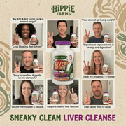 Hippie Farms Premium Liver Cleanse & Reset - Liver Detox, Bile Stimulation, Enzyme Support (AST/ALT) Vitamins & Supplements Wheat