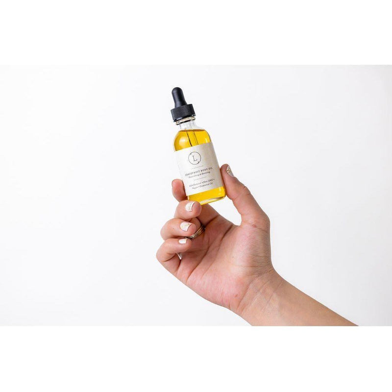 Lizush Natural Body Oil, Grapefruit Moisturizing Body Oil CREAMS & OILS White Smoke