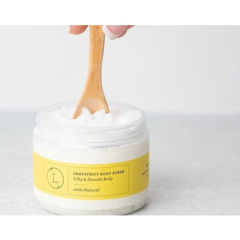 Lizush Reviving set with Grapefruit shea butter and Body scrub CREAMS & OILS Light Gray