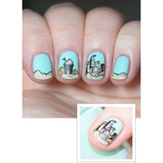 UberChic Beauty Little Landscapes Stamping Plate Gray