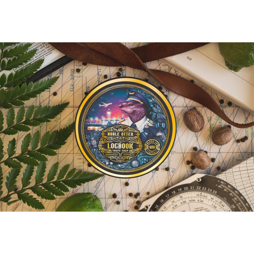Noble Otter Logbook Shave Soap Shaving Soap Dark Slate Gray
