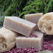 Chagrin Valley Soap & Salve Natural Soap: Loofah Adzuki Exfoliating Soap Dim Gray Full Bar 5.6 oz