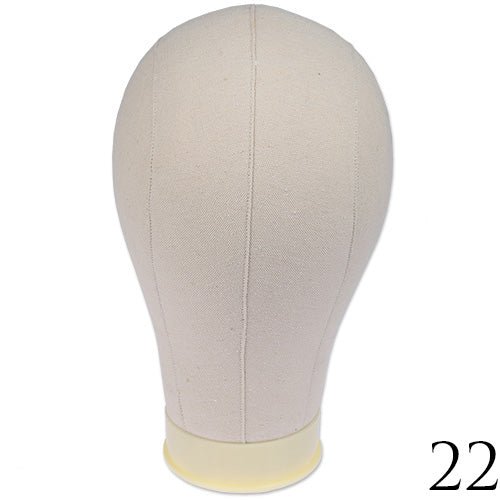 VIP Extensions C&L Looks Poly Block Canvas Head Salon Supplies White Smoke 22"