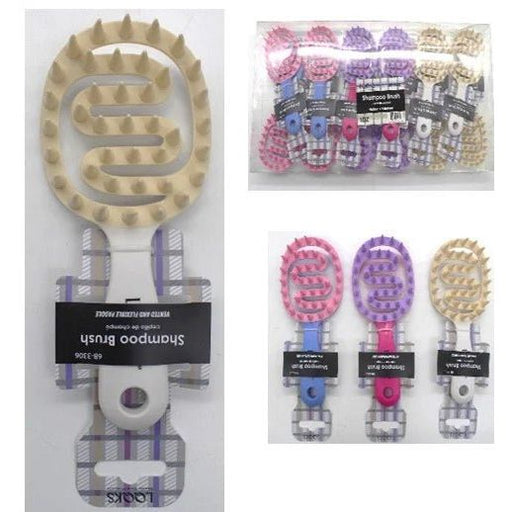 VIP Extensions Looks Vented Flexible Shampoo Brush Hair Brush White Smoke