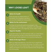 Gardenika Shop Lemon Spearmint Tea, Refreshing Herbal Blend - Organic & Kosher Loose Leaf Tea Yellow Green