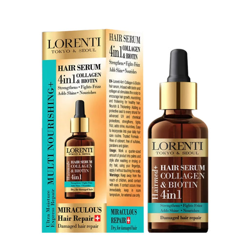 Vip Barber Supply Lorenti Hair Serum Collagen & Biotin 50ml Hair Serum White Smoke