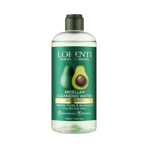 Vip Barber Supply Lorenti Micellar Cleansing Water 400ml Assorted Types Makeup Remover White Smoke Avocado,Pure Rose,C Vitamin Lemon,Strawberry