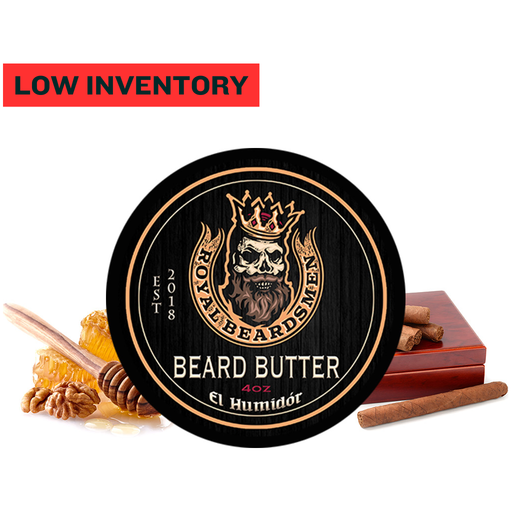 Royal Beardsmen El Humidor 4oz Premium Beard Butter beard butter Black