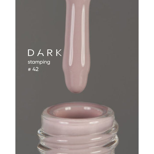 nbmsupply DARK STAMPING POLISH №42 LIGHT GRAY, 8 ML Article : S042 Dim Gray