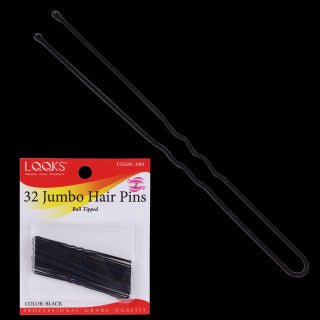 VIP Extensions LQQKS 32 Jumbo Hair Pins Hair Accessories Black