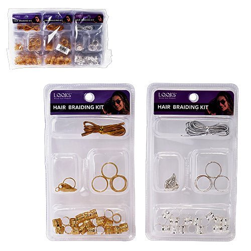 VIP Extensions LQQKS BRAID TUBE&ROPE SET(PVC CASE) Hair Extension Accessories White Smoke