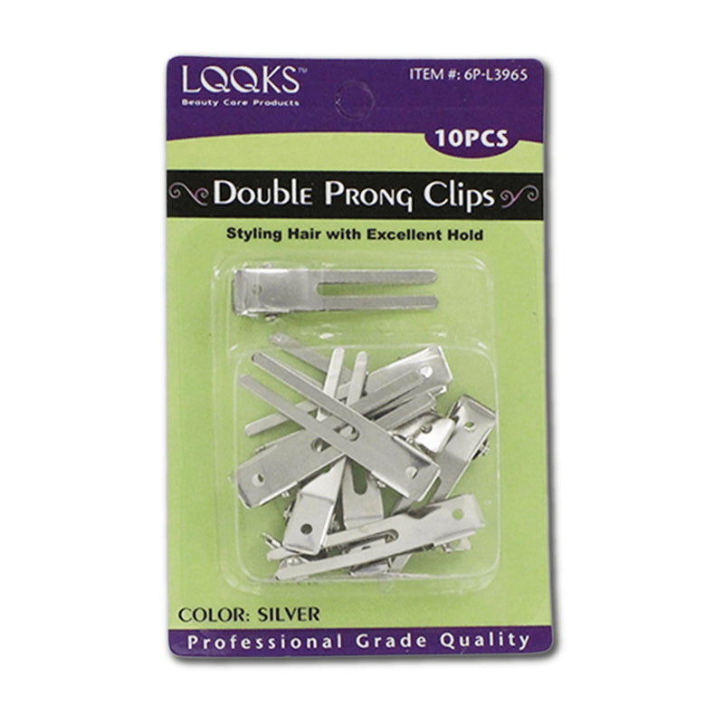 VIP Extensions LQQKS Double Prong Clips 10 pcs Hair Accessories Tan