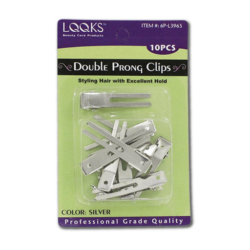 VIP Extensions LQQKS Double Prong Clips 10 pcs Hair Accessories Tan