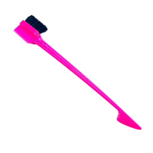 VIP Extensions LQQKS Edge Control Brush Hair Tools White Smoke 3 SIDE JAR,ARC BRUSH FAN COMB RIBBED GRIP,BRUSH WITH SPATULA ANIMAL PRINT,BRUSH WITH METAL PIN TAIL ANIMAL PRINT,BRUSH W/ METAL PIN TAIL