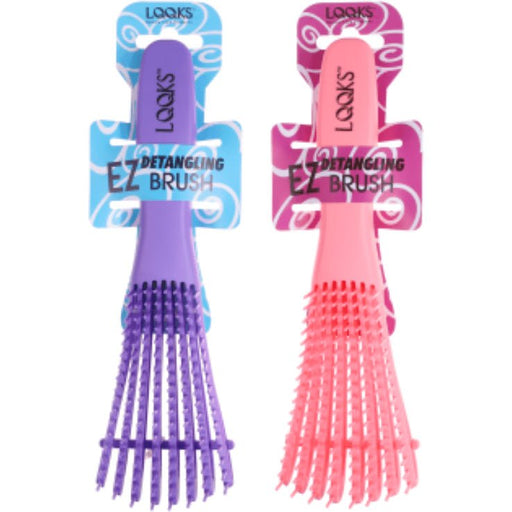 VIP Extensions LQQKS EZ Detangling Brush Hair Tools White Smoke PINK,PURPLE