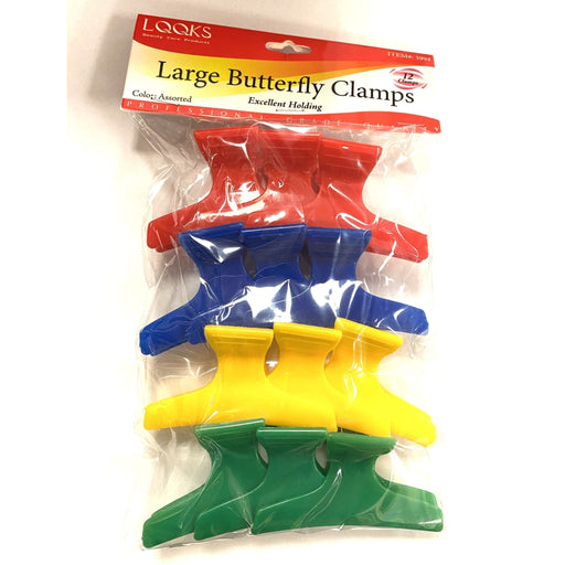VIP Extensions LQQKS Large Butterfly Clamps Hair Accessories White Smoke MIX COLORS