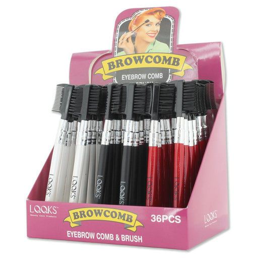 VIP Extensions LQQKS Mini Eyebrow Brush Makeup Brushes White Smoke
