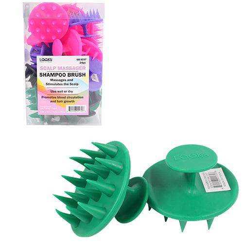 VIP Extensions LQQKS Scalp Massager Shampoo Brush Hair Tools White Smoke