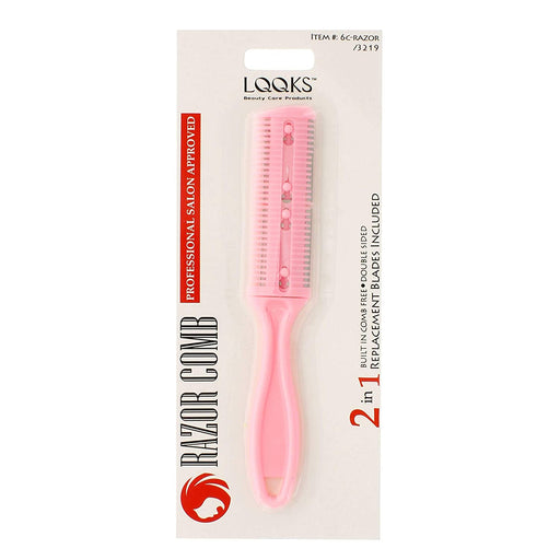 VIP Extensions LQQKS Styling Razor Comb Hair Tools Antique White Purple,Pink,Mint Green