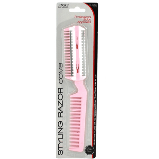 VIP Extensions LQQKS Styling Razor Comb Hair Tools Gray Mint Green,Pink