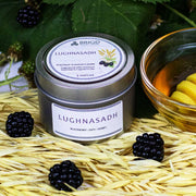 Brigid Trading Company Lughnasadh Soy Wax Candle – Blackberry, Oats & Honey Natural Candle for Lammas Premium Scented Candle Black 7oz,3oz