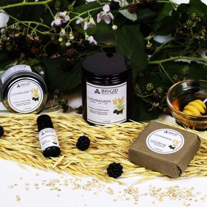 Brigid Trading Company Lughnasadh Natural Fragrance Roller – Blackberry, Oats & Honey Scented Oil perfume Black