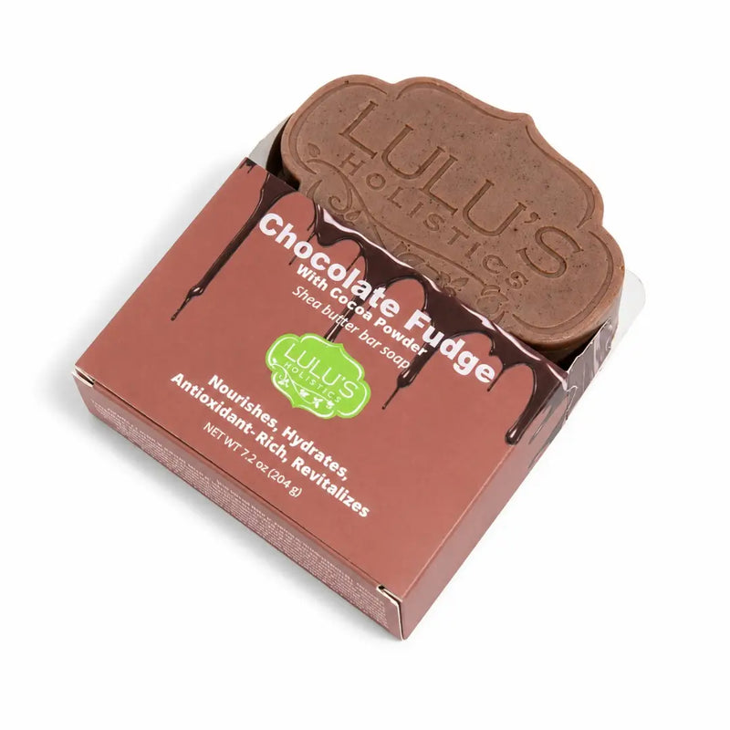 Lulu’s Holistics Pure Shea Butter Bar Soap – Fragrance-Free, Gentle & Moisturizing Bar soap White Smoke Chocolate / 1 Bar