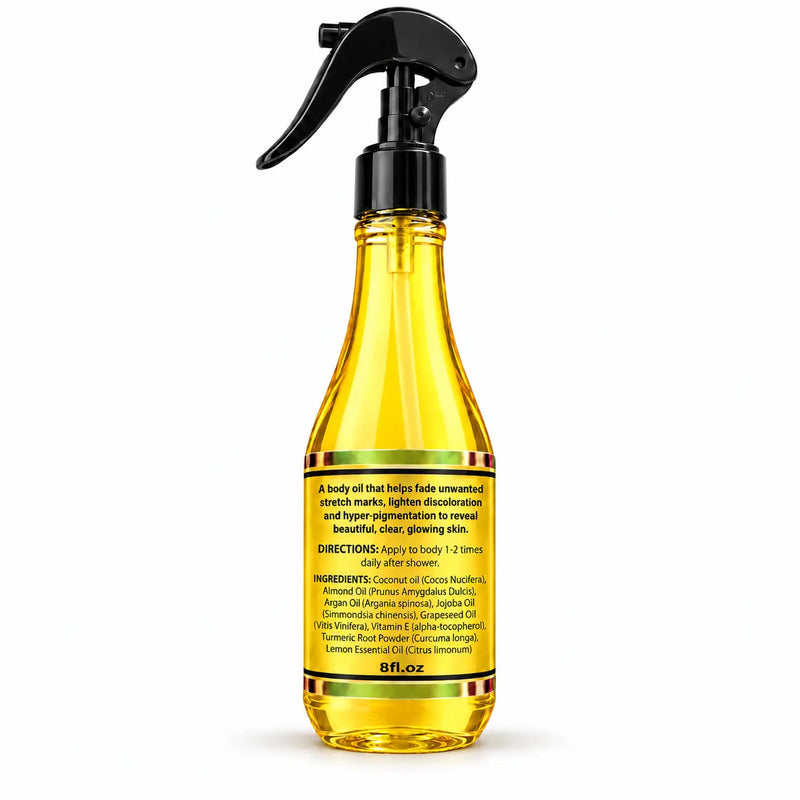 Lulu’s Holistics Lemon Turmeric Body Oil – Brightening Glow Oil body oil White Smoke 1 (8oz bottle),2 (8oz bottles),3 (8oz bottles),4 (8oz bottles)