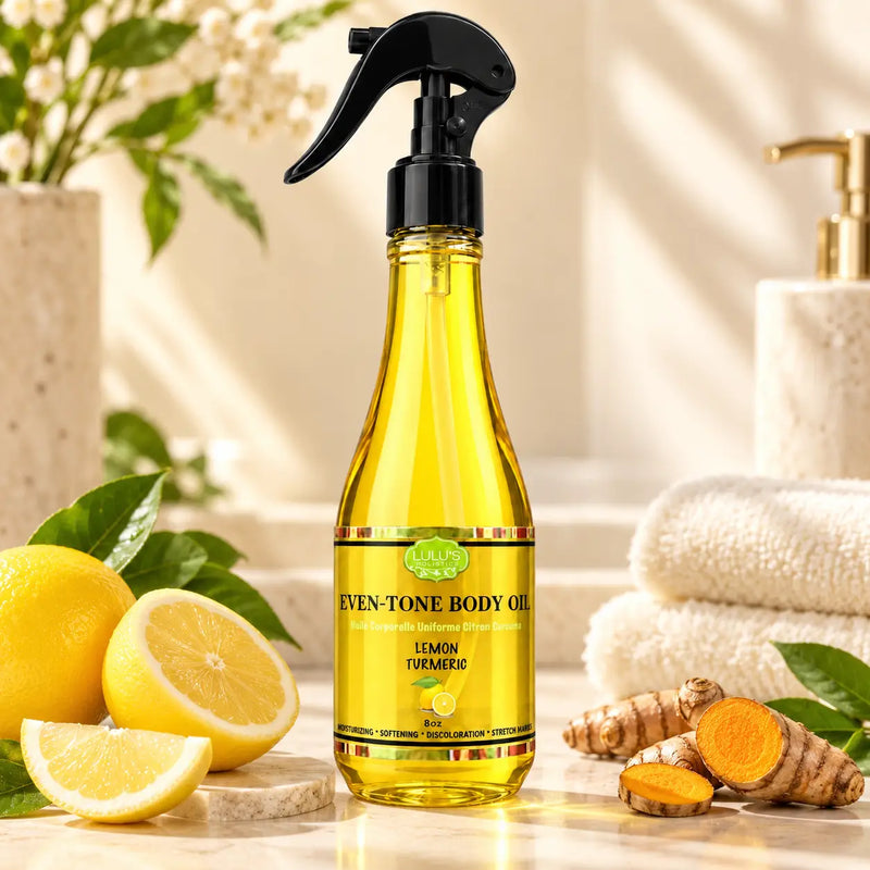 Lulu’s Holistics Lemon Turmeric Body Oil – Brightening Glow Oil body oil Bisque 1 (8oz bottle),2 (8oz bottles),3 (8oz bottles),4 (8oz bottles)