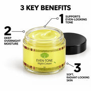 Lulu’s Holistics Lulu's Holistics Even-Tone Night Cream Advanced Barrier Recovery Vault (2oz) facial moisturizer White Smoke 1-Jar,2-Pack,3-Pack